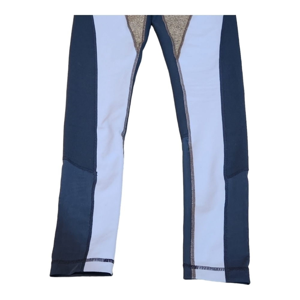 Zella NWOT Women's Colorblock Gray and Blue Workout Yoga Leggings, Small - Picture 2 of 12